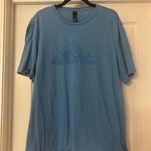 Find Your Path 100% Cotton Graphic Tee -  Blue